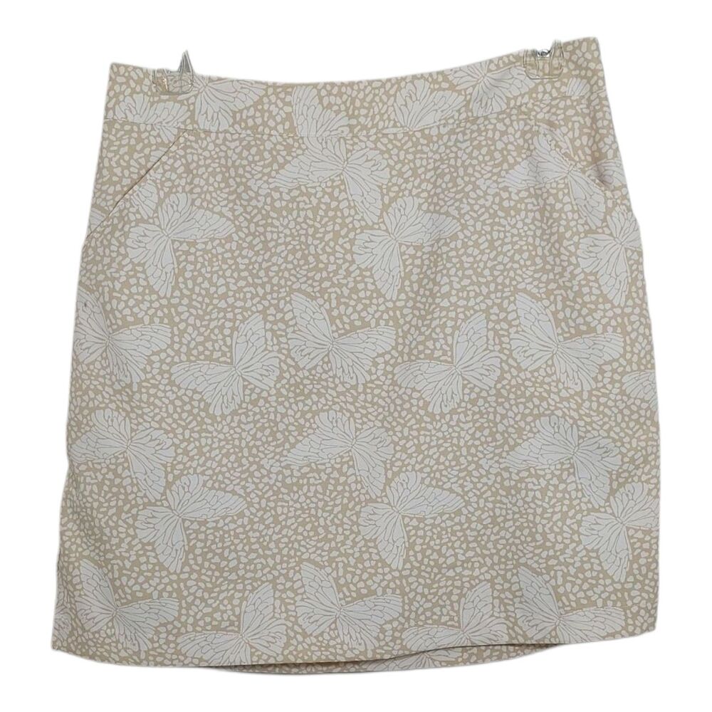 Coral Bay Women's Size 4 Skort Golf Butterflies Lined Pockets FLAW